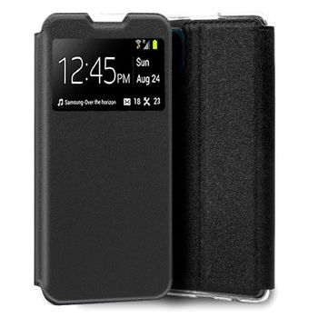 Cool Funda Flip Cover Liso Negro para Realme C11 2021