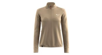 Forro polar salewa puez waffle hybrid beige para mujer