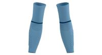 compressport punos ultraligeros armforce azul   blanco