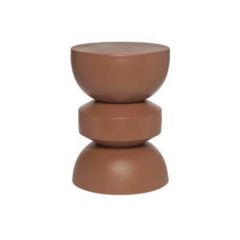 Mesa auxiliar de metal terracota ø32
