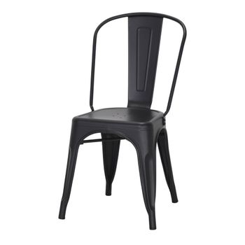 Silla de metal  - negro - 85x42x52