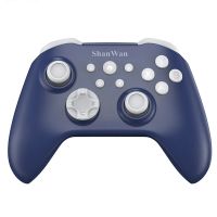 controlador de juego inalambrico shanwan q34b tri-mode con joysticks de efecto hall dual sondeo 1000 hz para pc switch