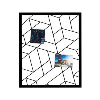 Decoración Pared De Metal Moodboard 2 Negro 50x60 Cm