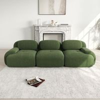 sofa 3 plazas de pana verde sofa modular sin marco diseno ergonomico