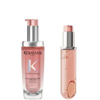 kerastase chroma absolu refillable hair oil and refill capsule duo for fine to medium hair with glycerin  hyaluronic acid 75ml