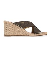 michael kors para mujer 40r6kzms1b sandalias kenzie marron 37 3 a 5cm ninguno casual