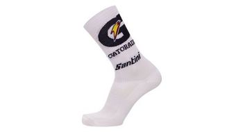 Calcetines santini team lidl trek 2026 blanco