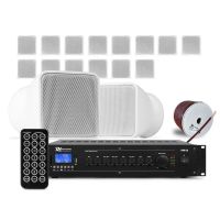 pack sistema sonido power dynamics bsx30w 120w rms bluetooth mp3 100v