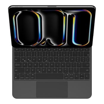 Royal Bailey Mk-m213 Funda Con Bluetooth Teclado Para Ipad Air 13(2024)/ipad Pro 12.9(2022/2021/2020/2018) Negro