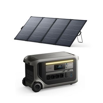 Kit Estación De Energía Anker Solix F3000 + Panel Solar Bifacial 400 W
