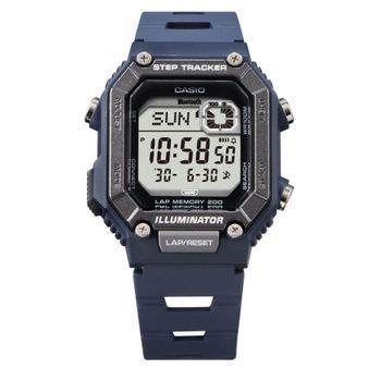 reloj cronómetro deportivo Bluetooth unisex Casio StepTracker WS-B1000-2A 41.3mm Smartlink 100m WR correa de resina