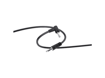 Cable audio - ISY IAU-1030, 0.5 m, Conector en ángulo 90 grados, Negro