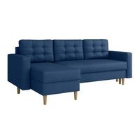 sofa rinconero columbus 108 azul funcion de descanso caja de ropa de cama 220x135x88cm