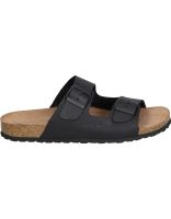 sandalias de piel para hombre interbios 9560 negro 39