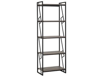 Estantería con 5 baldas  184 cm marrón negro