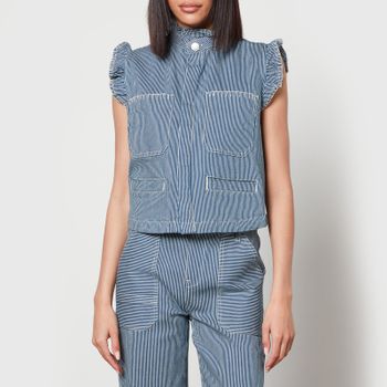 Seventy + Mochi Pablo Cotton-Blend Denim Waistcoat - UK 14