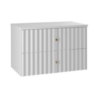mueble bajo lavabo 80cm encimera paneles de melamina y de mdf blanco