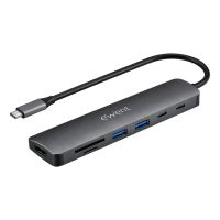 dock multipuerto usb-c 7 en 1 ewent ew1152 hdmi 4k 60hz 100w pd
