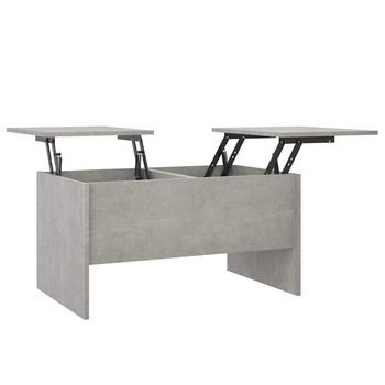 Mesa De Centro 80x50x42,5 Cm Madera - Gris