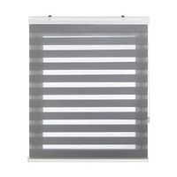estor enrollable noche y dia premium con galeria  medidas estor 140x180  estor gris plata  blindecor