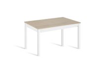 mesa cocina fija 120x80 cm roble pata blanco