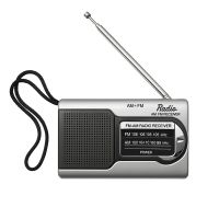 radio portatil klack amfm compacta altavoz incorporado salida auriculares 12x5x25cm