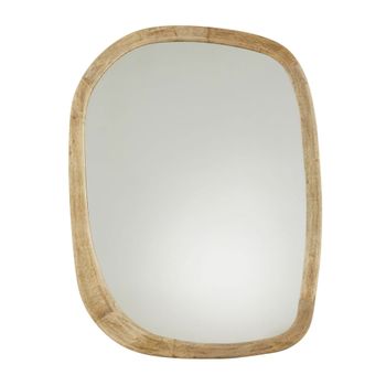 Espejo irregular de madera de mango 95x120 cm