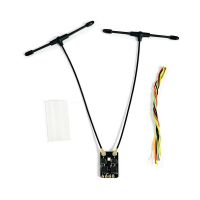 receptor de diversidad sequoia rc hsrc elrs de 24 ghz con dos antenas en t admite crsfsbus para drones rc y aeronaves