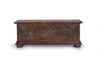 baul madera de mango marron bicolor