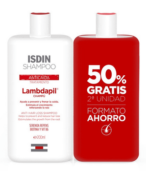 Isdin Lambdapil Champú Anticaída 2x200 ml