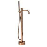 grifo de banera de suelo clif brush copper