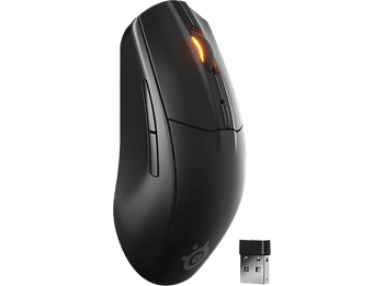 Ratón gaming - SteelSeries Rival 3 Wireless Gen 2, 2,4GHz / Bluetooth, 18000 ppp, Negro