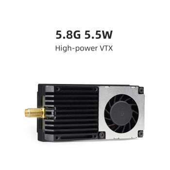 HGLRC 5.8G Transmisor de Alta Potencia 5.5W VTX Protocolo TBS SmartAudio Ajuste de Parámetros OSD para Drones RC de Larg
