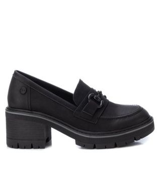 Refresh para mujer. 17141702-NEGRO Mocasines con hebilla negro -Altura tacón 6cm- (37), 5 a 8cm, Ninguno, Casual, Imitación cuero, Clásico