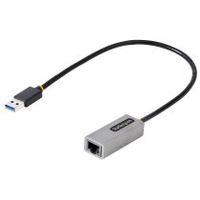 startechcom adaptador usb 30 a ethernet gigabit de 101001000 para portatiles - con cable incorporado de 30cm - adaptador usb a rj45 - adaptador externo de red lan - sin controladores