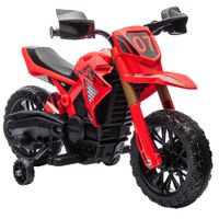 aiyaplay moto electrica para ninos de 3 anos moto de bateria para ninos 6v con ruedas de entrenamiento y bocina carga 30 kg rojo