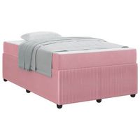 cama matrimonial  cama para adulto  estructura de cama con colchon rosa 120 x 200 cm tela