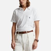 polo ralph lauren cotton-terry custom-fit polo shirt - xl