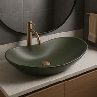 lavabo sobre encimera rea royal green oval