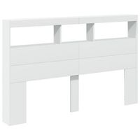 cabecero cama - mueble cabecero con led blanco 160x17x102 cm