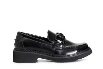 mocasín de mujer con pinza de strass black