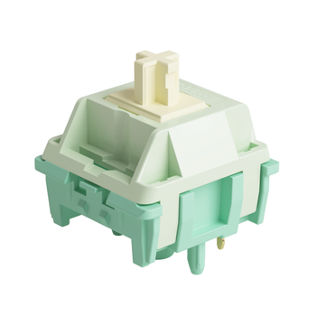 Akko Cilantro Switch 5 pines 36gf Deep Clack Interruptor táctil Lubrado en fábrica Compatible con teclado mecánico Cherry MX (45 piezas)