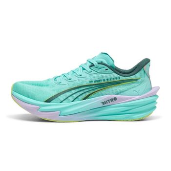 Zapatillas Puma Deviate NITRO 4 HYROX Verde Amarillo AW26 Mujer, Talla 38 - EUR