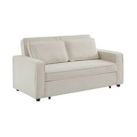 sofa cama borreguito 2 plazas crema
