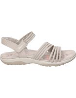 sandalias veganas para mujer skechers reggae slim coffee run 163573-tpe color taupe 41