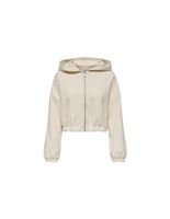 chaqueta only onlscarlett ls elastic zip hood swt noos mujer birch