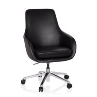 sillon de oficina profesional cuero negro