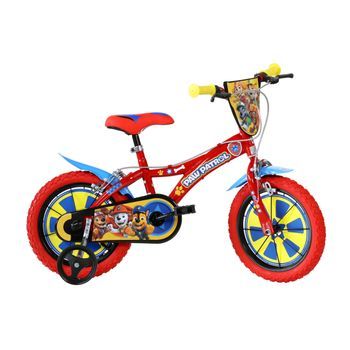 Bicicleta Niños 14 Pulgadas Paw Patrol Rojo 4-6 Años