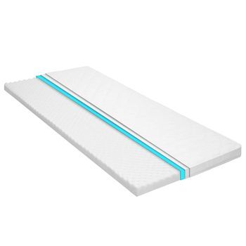 282768  Mattress Topper 80x200 Cm Cold Foam Egg Profile 6 Cm Vidaxl