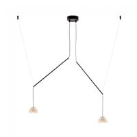 lampara colgante led absidiola mini alabastro movil 2x35w